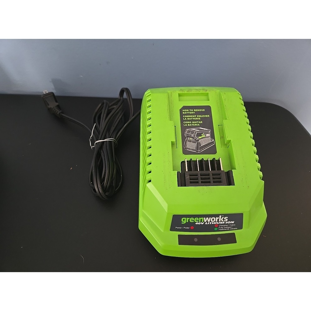 GreenWorks 40V Lithium-ion Battery Charger‎ G-MAX Green 29482